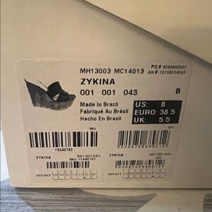 Aldo Black Wedge Sandals